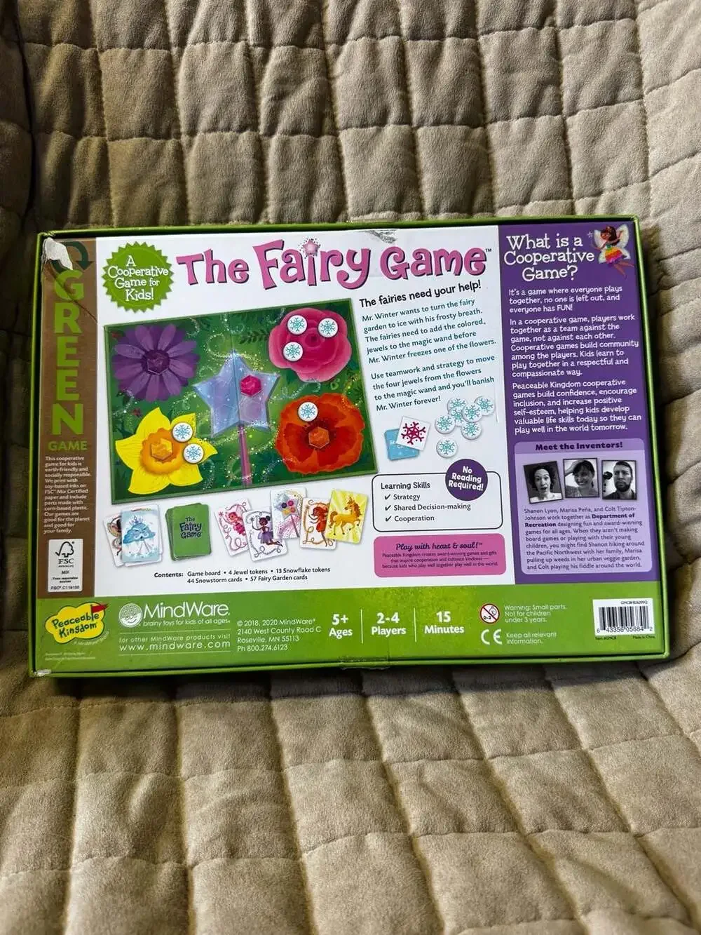 Peaceable Kingdom fairy game
